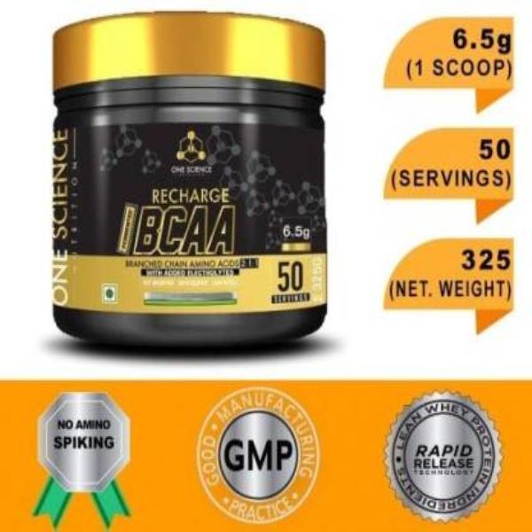 One Science Nutrition Recharge BCAA Powder - Kiwi Blast (50 Servings)